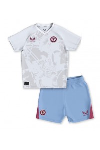 Aston Villa Babytruitje Uit tenue Kind 2023-24 Korte Mouw (+ Korte broeken)